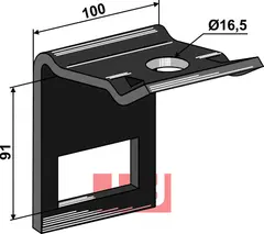 Holder til tand 70 x 12 &amp; overdel 70 x 10