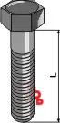 Springbolt M20x80 - 10.9 u. Mutter