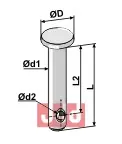 Splitt bolt Ø12x65 - JDD Utstyr