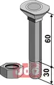 Donax-bolt M12x1,75x60 m. Mutter