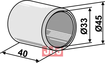 Plastikk lager - Ø45 - JDD Utstyr