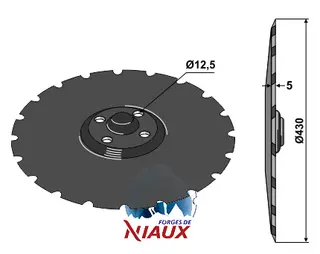 Tallerken tagget &#216;430x5 Niaux/V&#228;derstad