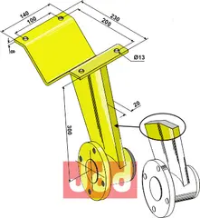 Tallerken holder forreste - forsterket