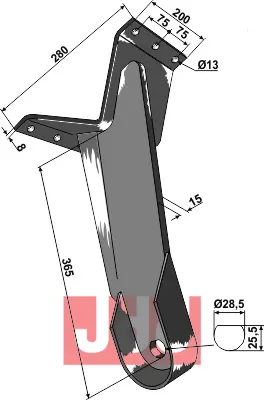 Tallerken holder forreste - JDD Utstyr