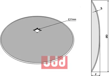 Tallerken glattØ810x8 - JDD Utstyr