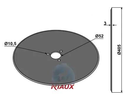 Tallerken Ø405x3 - JDD Utstyr