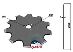 Tallerken tagget &#216;460x5 Niaux/Kverneland