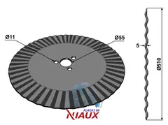 Tallerken &#216;510x5 Niaux/Kverneland