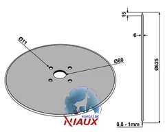 Tallerken &#216;625x6 Niaux