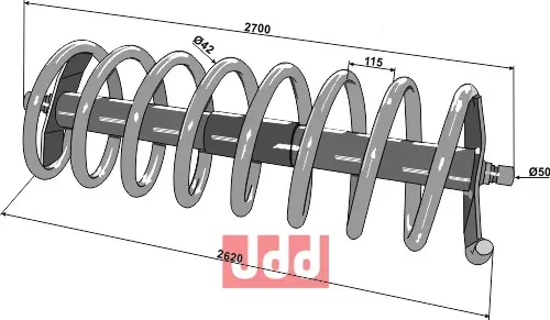 Spiralpakkervalse 2700 - venstre - JDD Utstyr