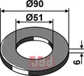 Justeringsskive Ø90x6xØ51 Güttler
