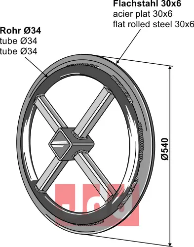 Pakker ring Ø540mm - JDD Utstyr