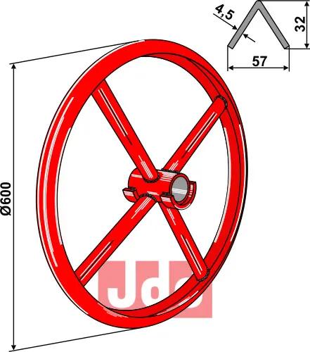 Pakker ring Ø600 - 1 stk. - JDD Utstyr