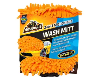 Armor All 2-in-1 Noodle Wash Mitt Vaskehanske med to mikrofiber overflater