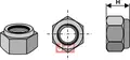 L&#229;semutter - M16x1,5 - 8,8