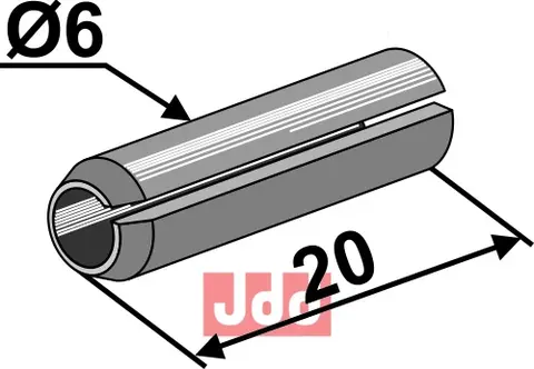 Hulllspendstift  Ø6x20