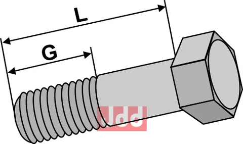 Bolt M18x1,5x60 - 10.9