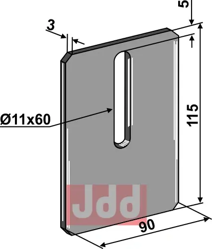 Avskraper for pakkevalse - JDD Utstyr