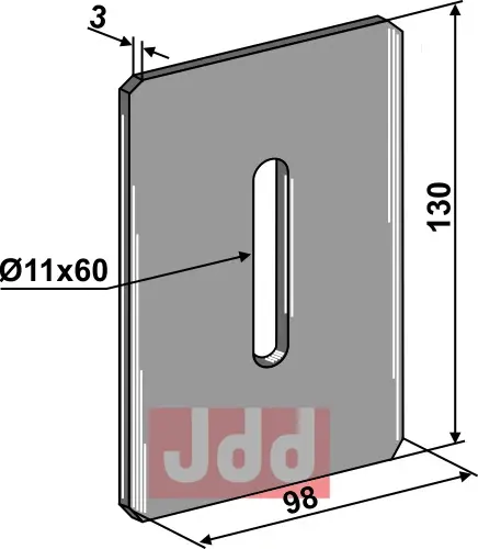 Avskraper for pakkevalse - JDD Utstyr