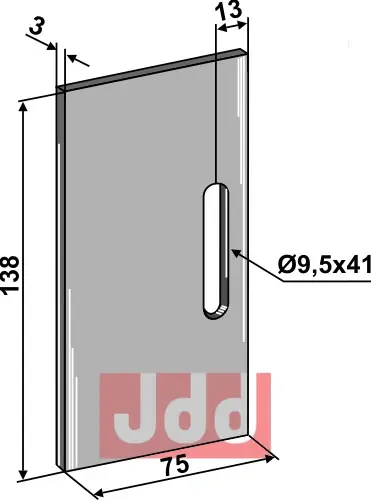 Avskraper for pakkevalse - JDD Utstyr