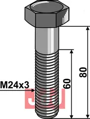 Bolt M24x3x80 - 10.9 Bednar/Strom