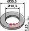 Fj&#230;r skive konisk &#216;35,5x1,25&#216;18,3 AS