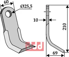 Y-kniv Breviglieri