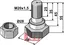 Knivbolt M20x1,5x55 - 10.9 Fischer