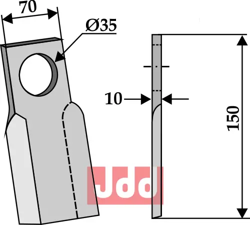 Kniv høyre - JDD Utstyr