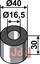 Foring Ø40x30xØ16,5 Herder