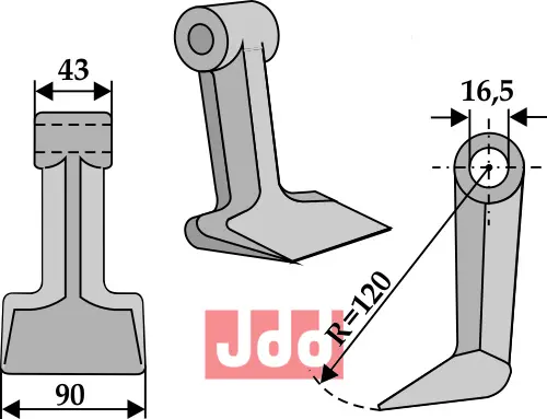 Hammerkniv 90mm - JDD Utstyr