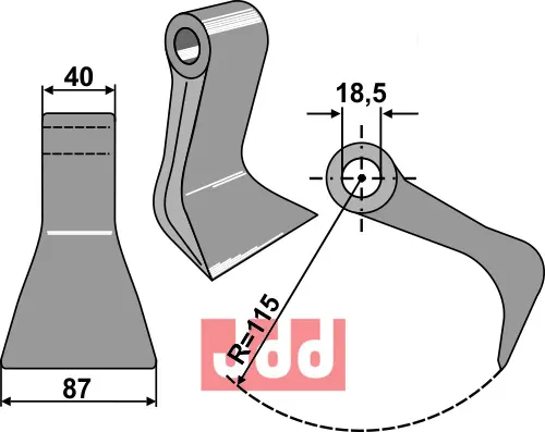 Hammerkniv 87mm - JDD Utstyr