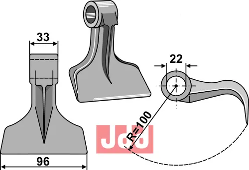 Hammerkniv 96mm - JDD Utstyr