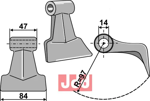 Hammerkniv 84mm - JDD Utstyr