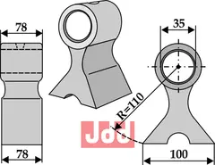 Hammerkniv 78mm Seppi