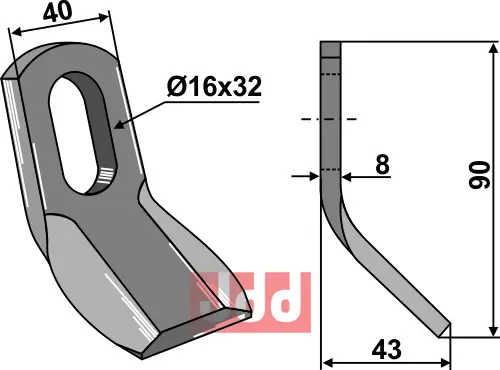 Y- kniv - JDD Utstyr