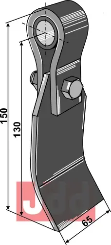 Slagjern m, holder  foring og kniv - JDD Utstyr