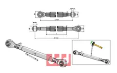 Toppstag M30x3,5 standard