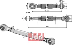 Toppstag M30x3,5 standard