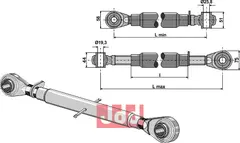 Toppstag M30x3,5 standard