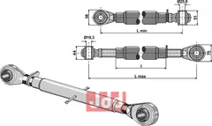 Toppstag M30x3,5 standard