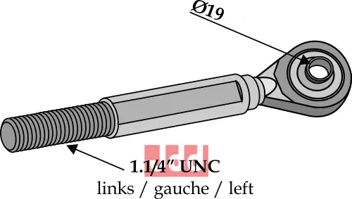 Toppstags ende - Cat I - Ø19 - JDD Utstyr