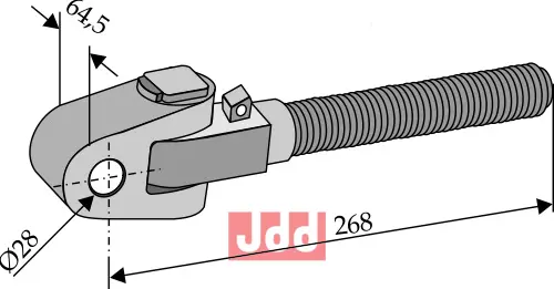 Toppstags ende med kryssledd - 268 - JDD Utstyr