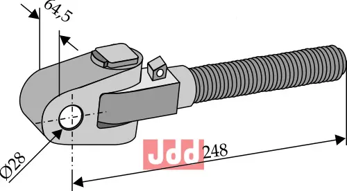 Toppstags ende med kryssledd - 248 - JDD Utstyr