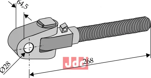 Toppstags ende med kryssledd - JDD Utstyr