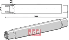 R&#248;r for topstang 580mm