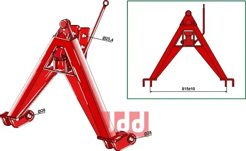 Triangel ramme traktordel - JDD Utstyr