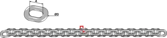 Bundkjede - 10x28 - D5 - JDD Utstyr