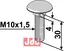 Br&#230;ddebolt M10x1,5x30 - 10.9