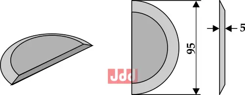 Formikser kniv for påsveising - JDD Utstyr